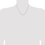 Sterling Silver Rhodium-plated 1.5mm Solid Rope Chain - QD-F826B10D-5520
