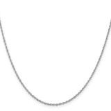 Sterling Silver Rhodium-plated 1.6mm Loose Rope Chain - QF-7719C5DC-6845