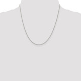 Sterling Silver Rhodium-plated 1.6mm Loose Rope Chain - QF-7719C5DC-6845