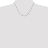 Sterling Silver Rhodium-plated 1.6mm Round Spiga Chain - QS-8764BDF8-5090