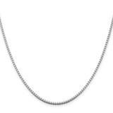 Sterling Silver Rhodium-plated 1.75mm Box Chain - QB-5746DC05-8980