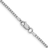 Sterling Silver Rhodium-plated 1.75mm Box Chain - QB-5746DC05-8980