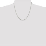 Sterling Silver Rhodium-plated 1.75mm Box Chain - QB-D93F5F86-8977