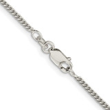 Sterling Silver Rhodium-plated 1.75mm Curb Chain - QC-2054A628-7281