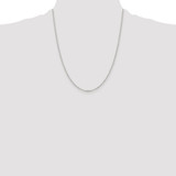 Sterling Silver Rhodium-plated 1.75mm Diamond-cut Cable Chain - QH-A84E36F8-3996