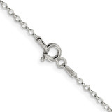 Sterling Silver Rhodium-plated 1.75mm Diamond-cut Cable Chain - QH-F17DDD4D-7353
