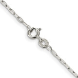 Sterling Silver Rhodium-plated 1.75mm Elongated Open Link Chain - QF-115C09C7-9650