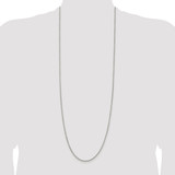 Sterling Silver Rhodium-plated 1.75mm Round Box Chain - QH-D036D2BD-4353