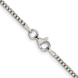 Sterling Silver Rhodium-plated 1.75mm Round Box Chain - QH-E1555EDB-2303