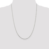 Sterling Silver Rhodium-plated 1.75mm Singapore Chain - QF-0EDE08E1-5906