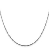 Sterling Silver Rhodium-plated 1.75mm Singapore Chain - QF-B1839BB4-8193