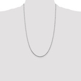 Sterling Silver Rhodium-plated 1.75mm Singapore Chain - QF-B1839BB4-8193