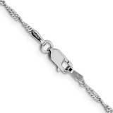 Sterling Silver Rhodium-plated 1.75mm Singapore Chain - QF-BE7C411F-7020