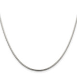 Sterling Silver Rhodium-plated 1.75mm Snake Chain - QS-61D544B3-9594
