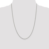 Sterling Silver Rhodium-plated 1.7mm Diamond-cut Rope Chain - QD-4487A26F-7781