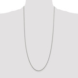 Sterling Silver Rhodium-plated 1.7mm Diamond-cut Rope Chain - QD-7042F430-3368