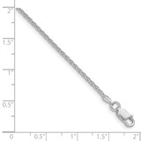 Sterling Silver Rhodium-plated 1.7mm Diamond-cut Round Spiga Chain - QS-6F729011-5996