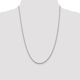 Sterling Silver Rhodium-plated 1.85mm Diamond-cut Rope Chain - QD-BF3FDCDF-3767