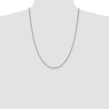 Sterling Silver Rhodium-plated 1.9mm Box Chain - QB-C6605CAE-4925