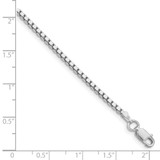 Sterling Silver Rhodium-plated 1.9mm Box Chain - QB-F97C12A9-3627