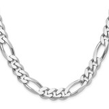 Sterling Silver Rhodium-plated 10.2mm Figaro Chain - QF-8EA737E3-2253