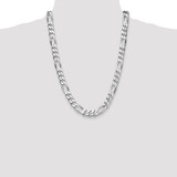 Sterling Silver Rhodium-plated 10.2mm Figaro Chain - QF-F4DA984C-4626