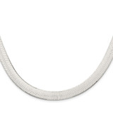 Sterling Silver Rhodium-plated 10.5mm Magic Herringbone Chain - QH-E3E80C05-5138