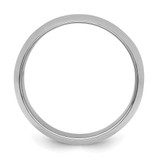 Sterling Silver Rhodium-plated 10mm Half-Round Size 8 Band