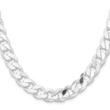 Sterling Silver Rhodium-plated 11mm Curb Chain - QC-067786F4-1486