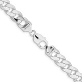 Sterling Silver Rhodium-plated 11mm Curb Chain - QC-067786F4-1486