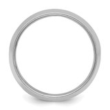 Sterling Silver Rhodium-plated 12mm Half-Round Size 6 Band