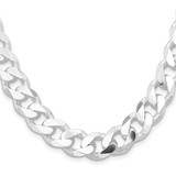 Sterling Silver Rhodium-plated 13mm Curb Chain - QC-4A6CA755-9600