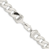 Sterling Silver Rhodium-plated 14.5mm Curb Chain - QC-837728C3-7506
