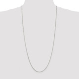 Sterling Silver Rhodium-plated 1mm 8 Sided Diamond-cut Box Chain - QB-16B961FB-2388