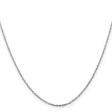 Sterling Silver Rhodium-plated 1mm Cable Chain - QC-17E70C28-6516