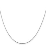 Sterling Silver Rhodium-plated 1mm Cable Chain - QC-6BC71D64-8298