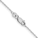 Sterling Silver Rhodium-plated 1mm Cable Chain - QC-EEF07808-8486