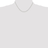 Sterling Silver Rhodium-plated 1mm Diamond-cut Long Link Cable Chain - QP-D181CB07-5348