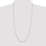 Sterling Silver Rhodium-plated 1mm Round Box Chain - QH-2287A8DE-1107
