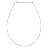 Sterling Silver Rhodium-plated 1mm Round Cubetto