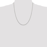 Sterling Silver Rhodium-plated 1mm Round Snake Chain - QS-559D2FB1-8519