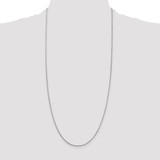 Sterling Silver Rhodium-plated 1mm Round Snake Chain - QS-9CD1531C-1108