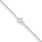 Sterling Silver Rhodium-plated 1mm Round Spiga Chain - QS-A52B4398-6504