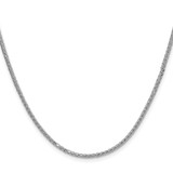 Sterling Silver Rhodium-plated 2.0mm 8 Sided D/C Double Spiga Chain - QD-BE468FFF-5650