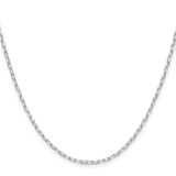 Sterling Silver Rhodium-plated 2.0mm D/C Forzantine Chain - QD-0418C774-6833