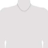 Sterling Silver Rhodium-plated 2.15mm D/C Forzantine Chain - QD-B7C59F92-3746