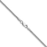 Sterling Silver Rhodium-plated 2.1mm Diamond-cut Square Spiga Chain - QD-AF625910-3441