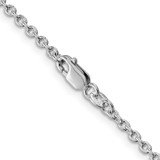 Sterling Silver Rhodium-plated 2.25mm Cable Chain - QC-E84827B6-1027