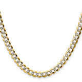 14k 5.9mm Lightweight Pav‚ Flat Cuban Chain - PC-1C341588-5505