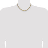 14k 5.9mm Lightweight Pav‚ Flat Cuban Chain - PC-ACE1F9EF-6030